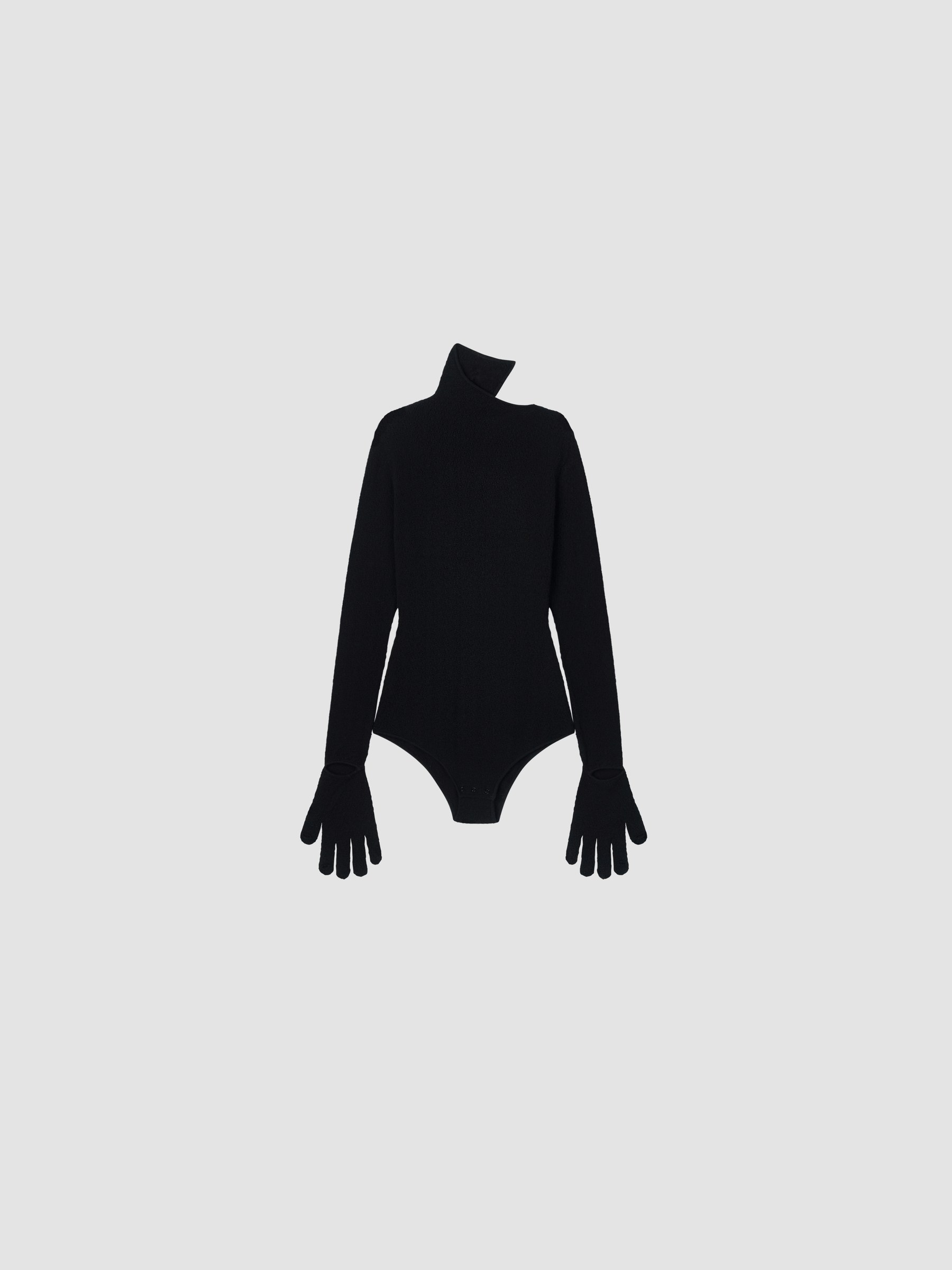 Knit Glove Body, BLACK