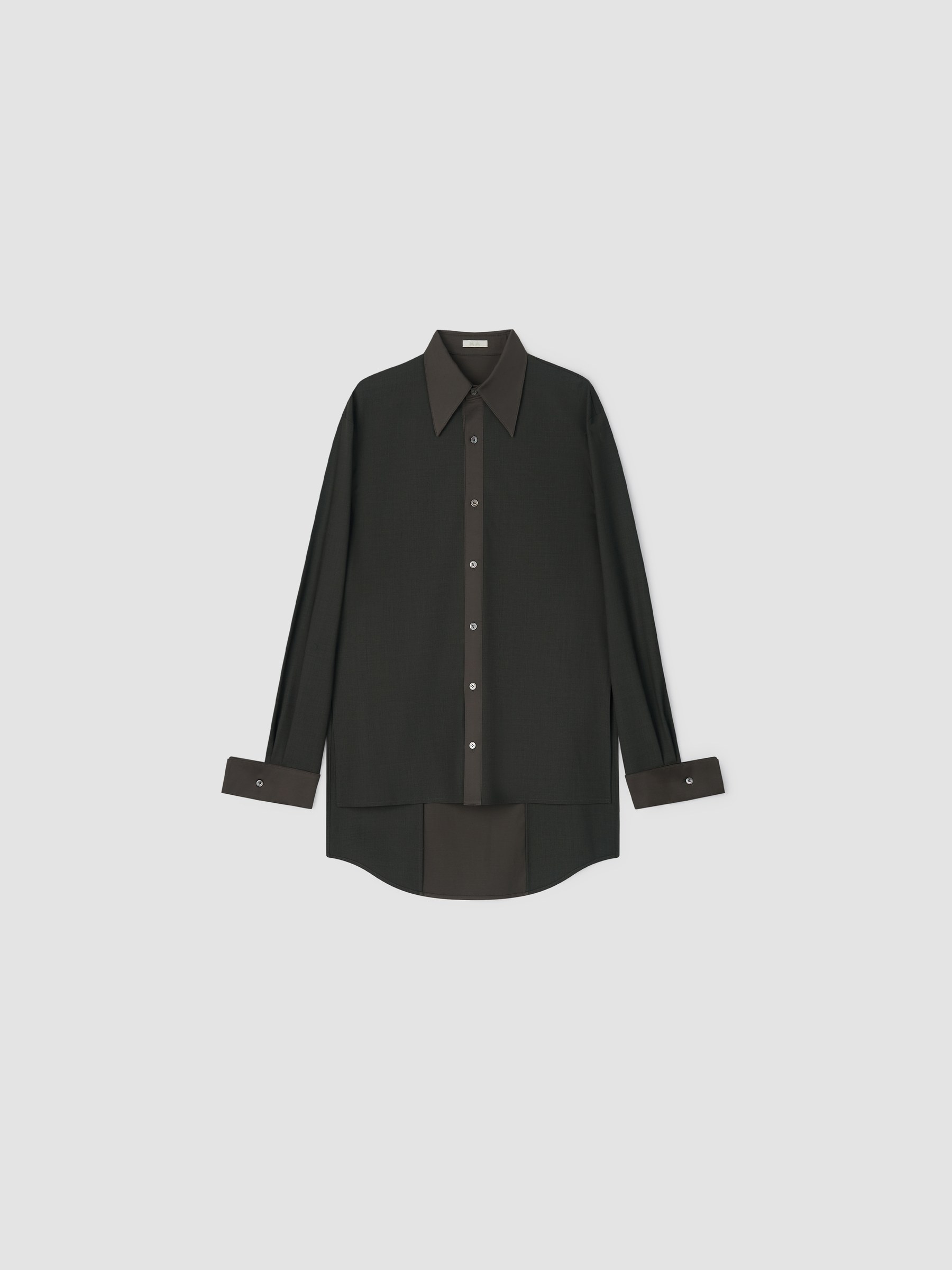 Bicolour Shirt, ANTHRACITE
