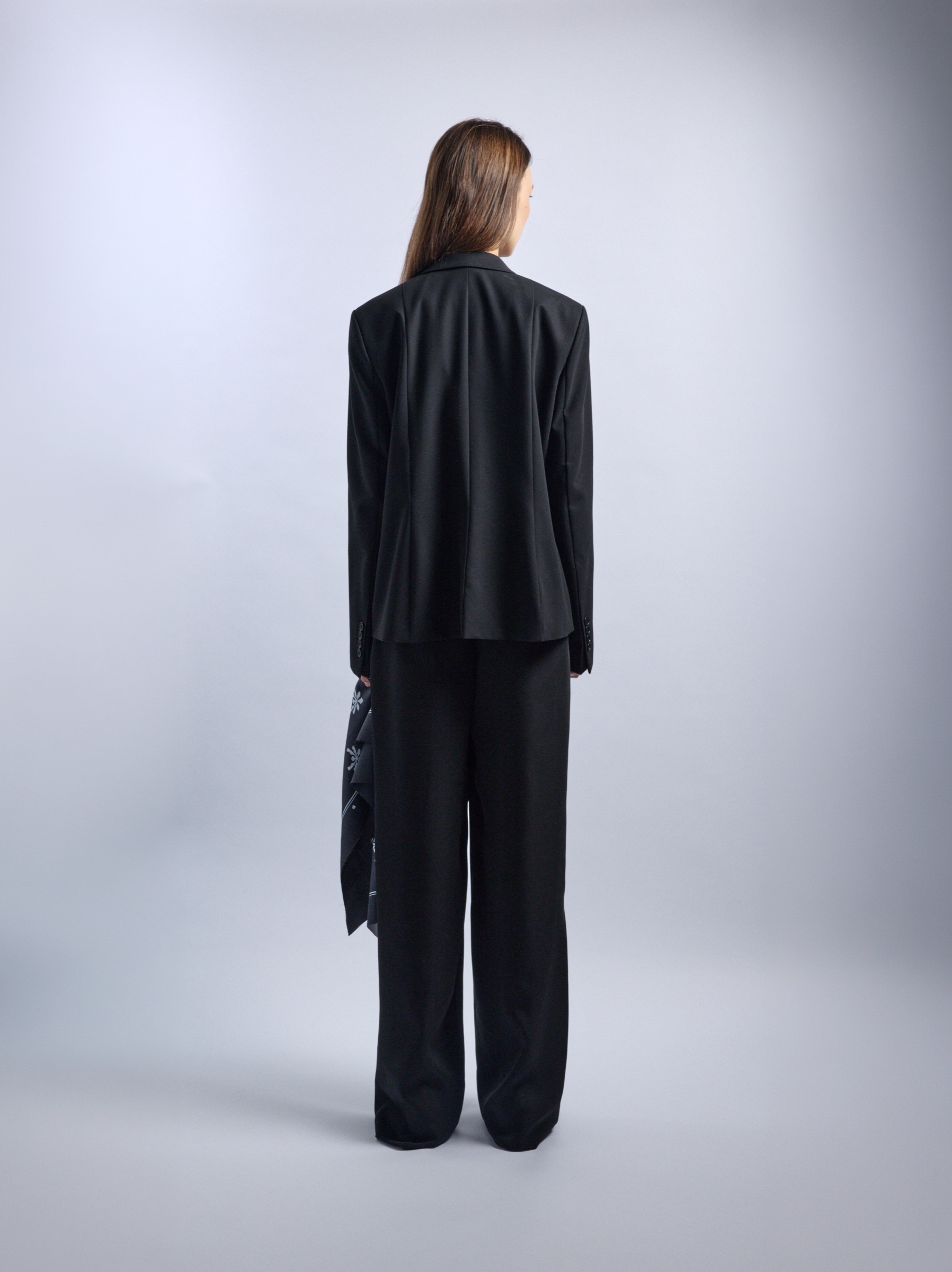 Fluid Trousers, BLACK