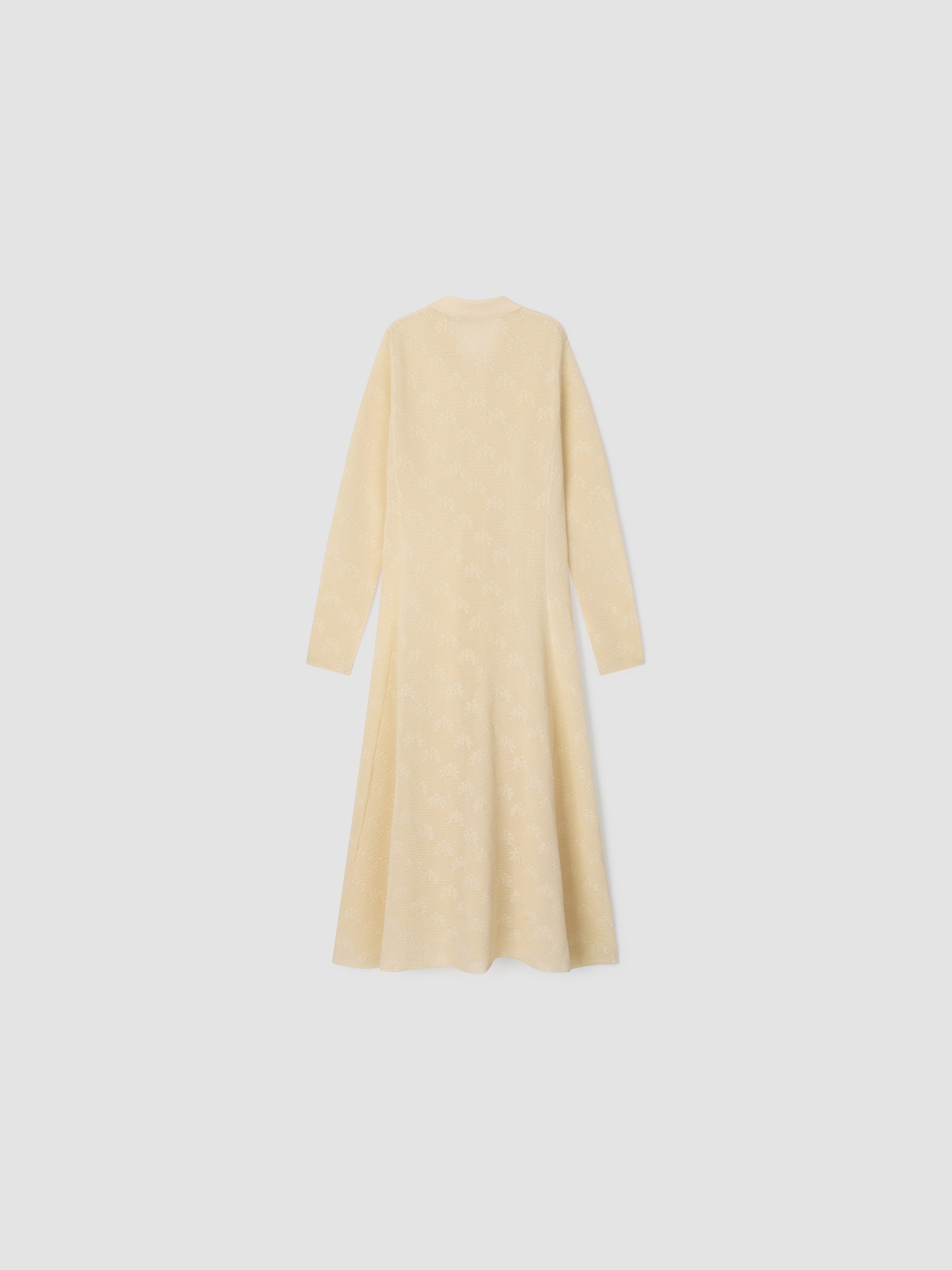 Motif Knit Dress, STRAW