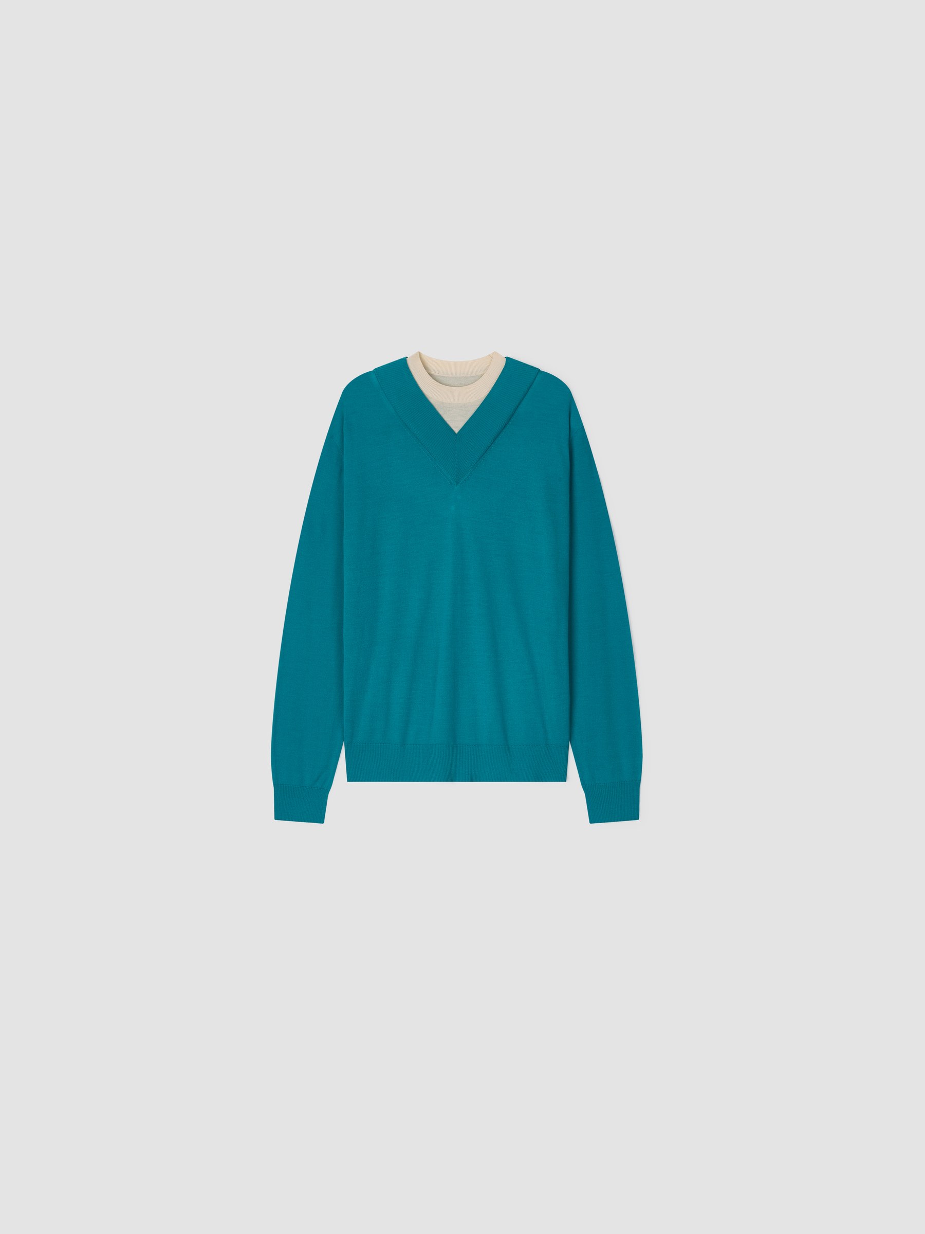 Crew Neck Pull, LAPIS