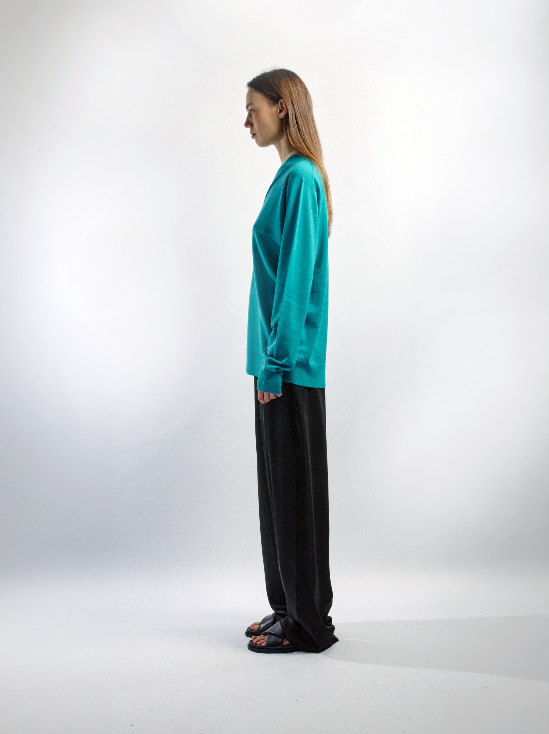 Crew Neck Pull, LAPIS